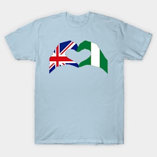 We Heart UK & Nigeria Patriot Flag Series T-Shirt